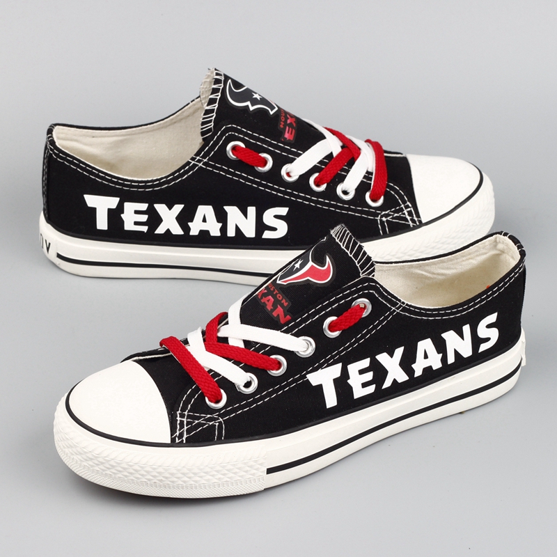 Women's Hoston Texans Repeat Print Low Top Sneakers 001